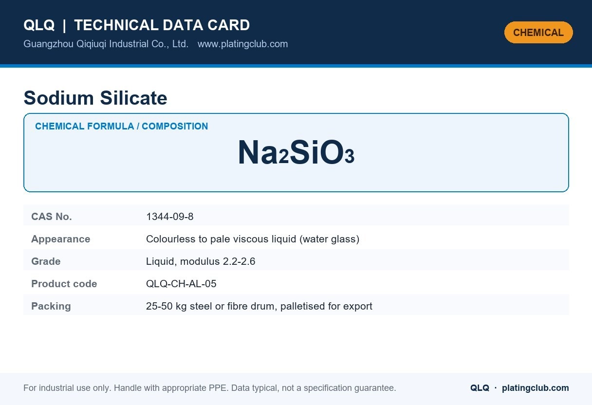 Sodium Silicate &mdash; chemical formula and technical data