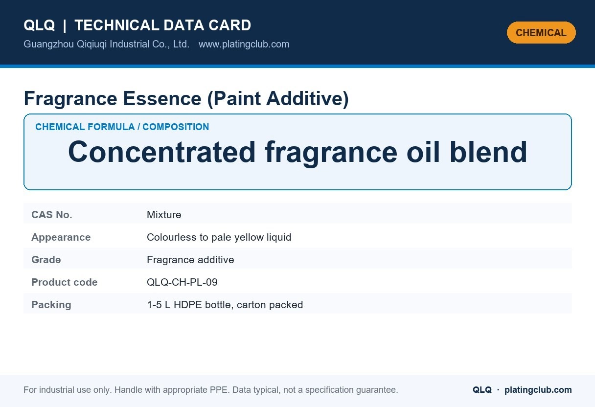 Fragrance Essence (Paint Additive) &mdash; chemical formula and technical data