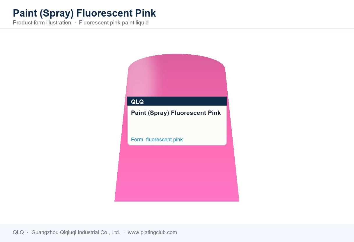 Paint (Spray) Fluorescent Pink &mdash; product form (colour and physical appearance)