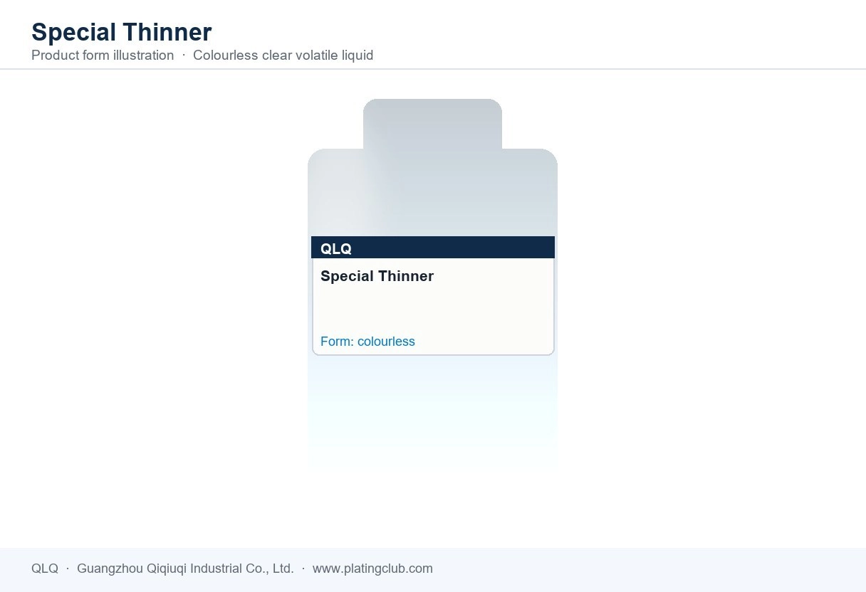 Special Thinner &mdash; product form (colour and physical appearance)