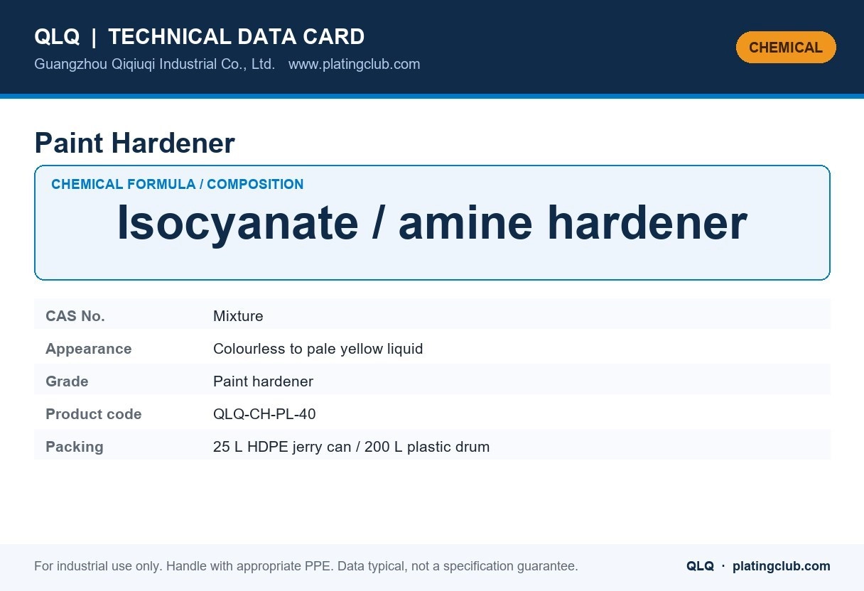 Paint Hardener &mdash; chemical formula and technical data