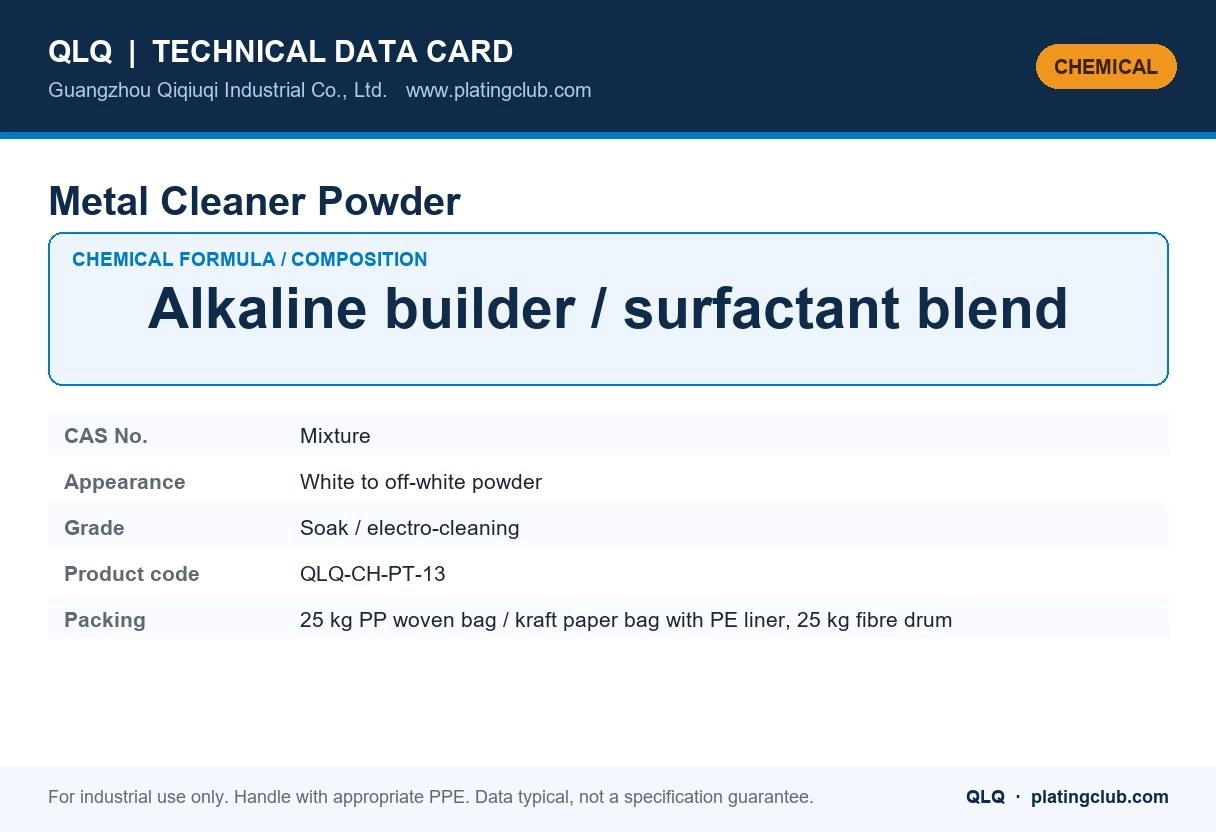 Metal Cleaner Powder &mdash; chemical formula and technical data