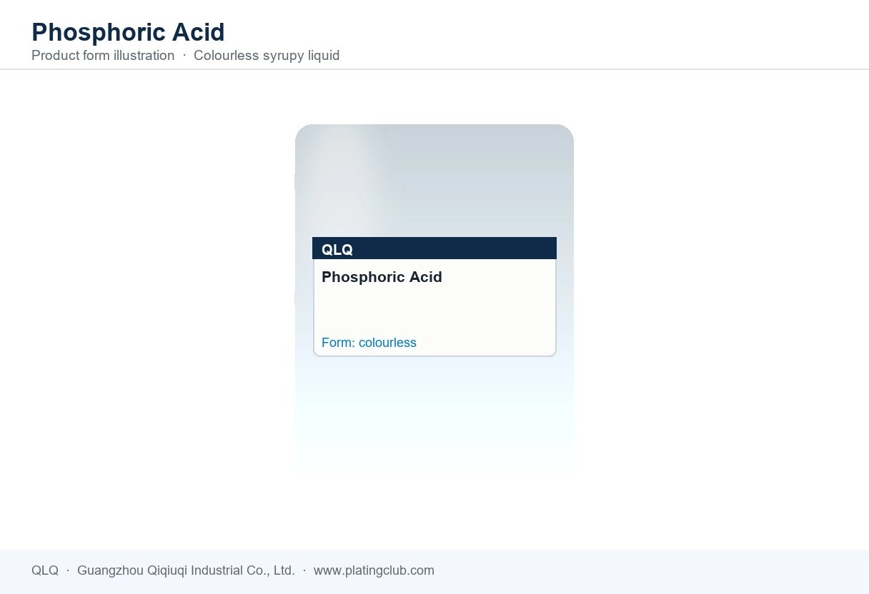 Phosphoric Acid &mdash; product form (colour and physical appearance)