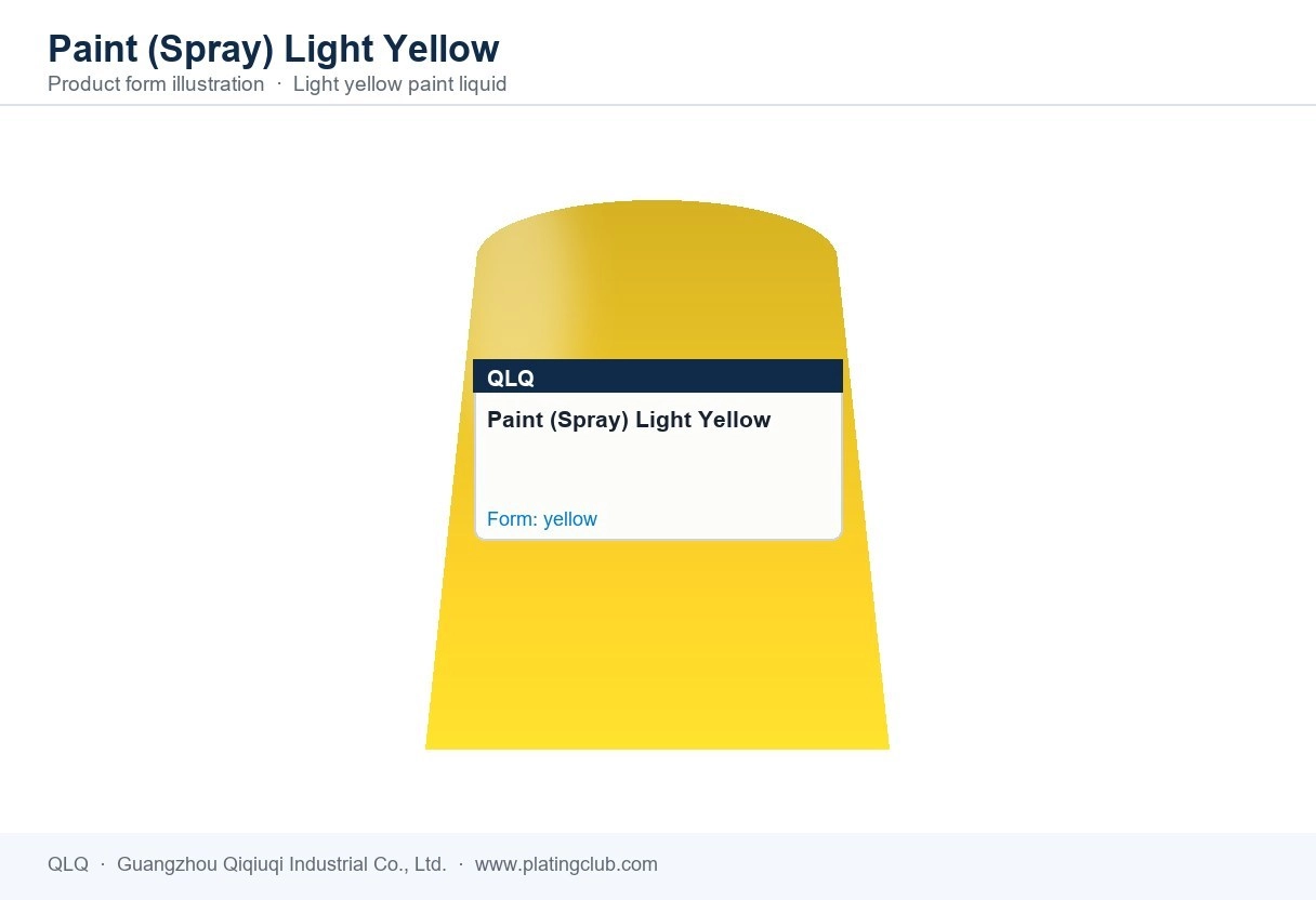 Paint (Spray) Light Yellow &mdash; product form (colour and physical appearance)