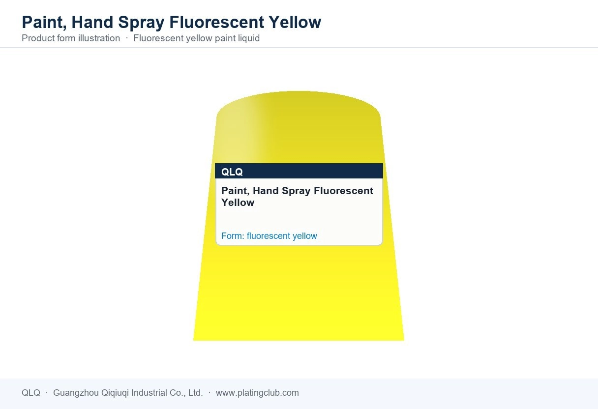 Paint, Hand Spray Fluorescent Yellow &mdash; product form (colour and physical appearance)