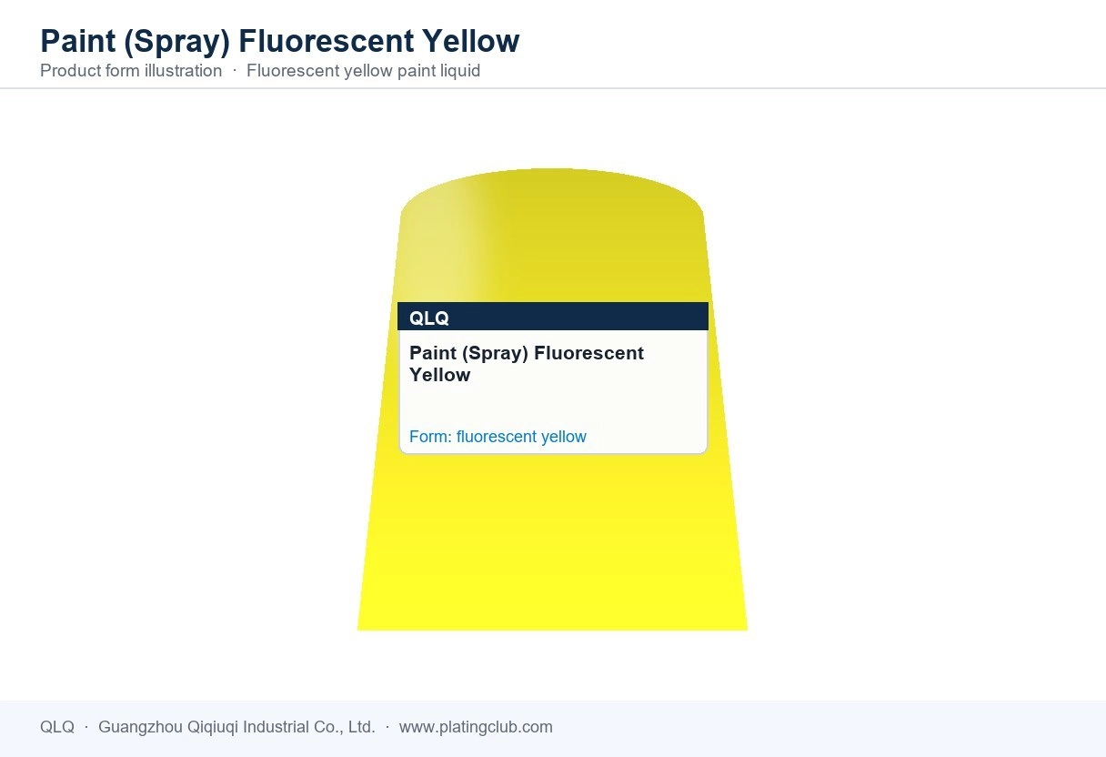 Paint (Spray) Fluorescent Yellow &mdash; product form (colour and physical appearance)