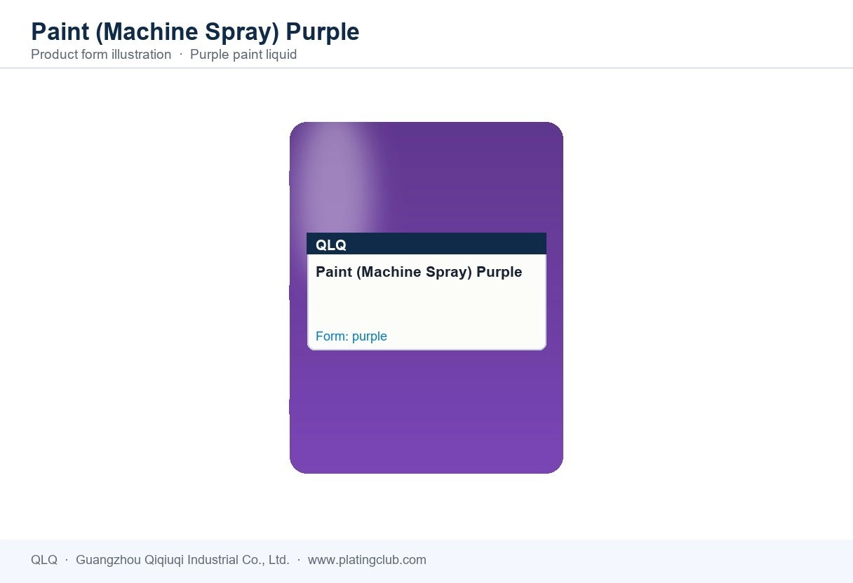 Paint (Machine Spray) Purple &mdash; product form (colour and physical appearance)