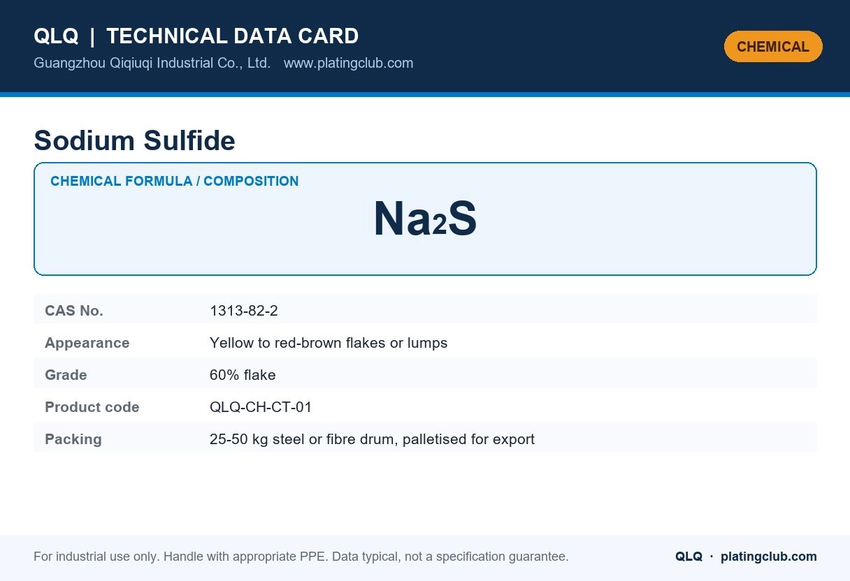 Sodium Sulfide &mdash; chemical formula and technical data