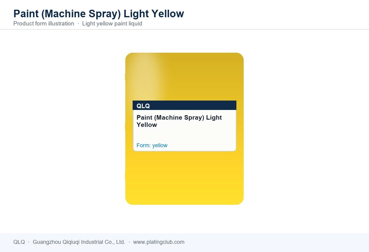 Paint (Machine Spray) Light Yellow &mdash; product form (colour and physical appearance)