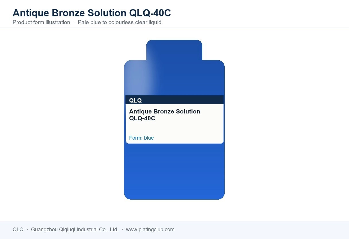 Antique Bronze Solution QLQ-40C &mdash; product form (colour and physical appearance)