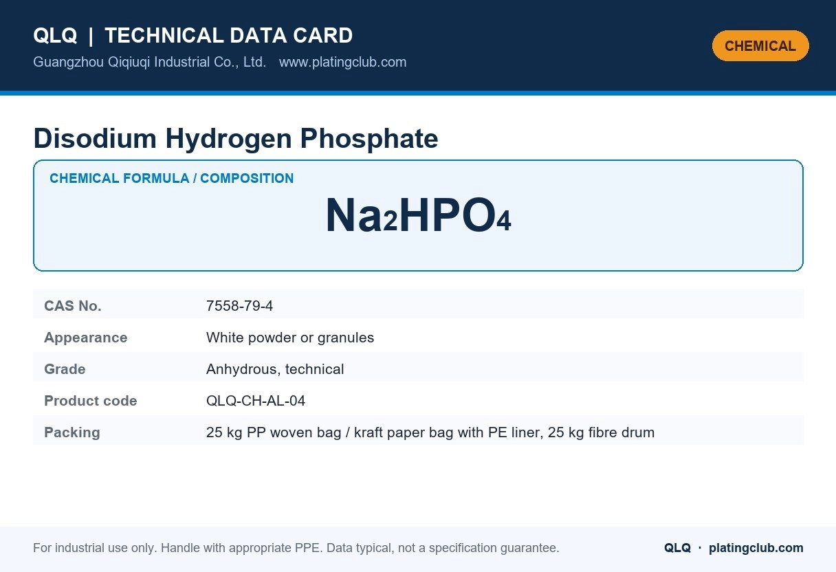 Disodium Hydrogen Phosphate &mdash; chemical formula and technical data