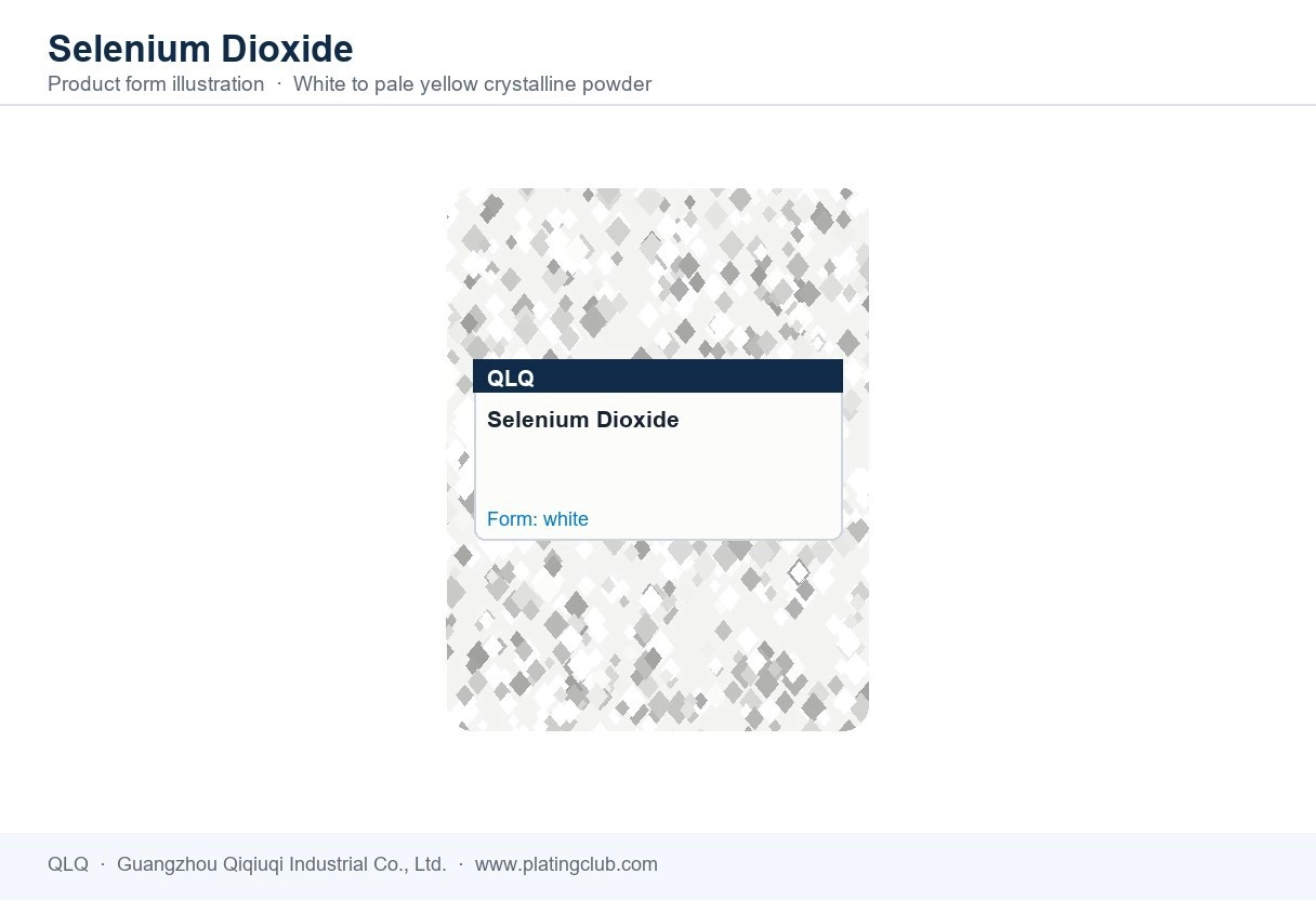 Selenium Dioxide &mdash; product form (colour and physical appearance)