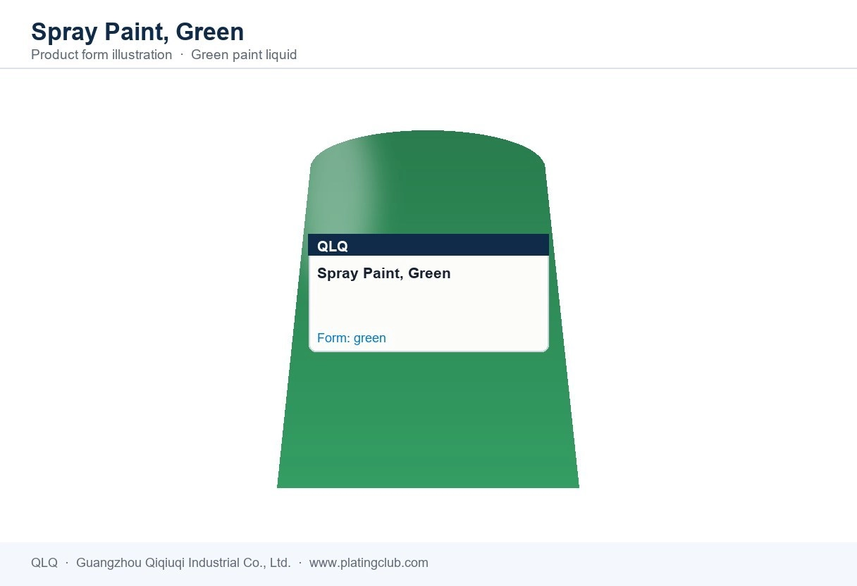 Spray Paint, Green &mdash; product form (colour and physical appearance)