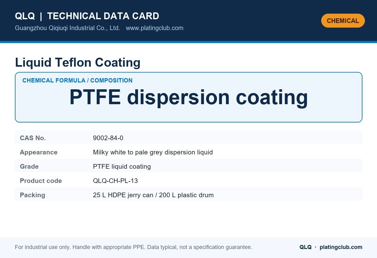 Liquid Teflon Coating &mdash; chemical formula and technical data