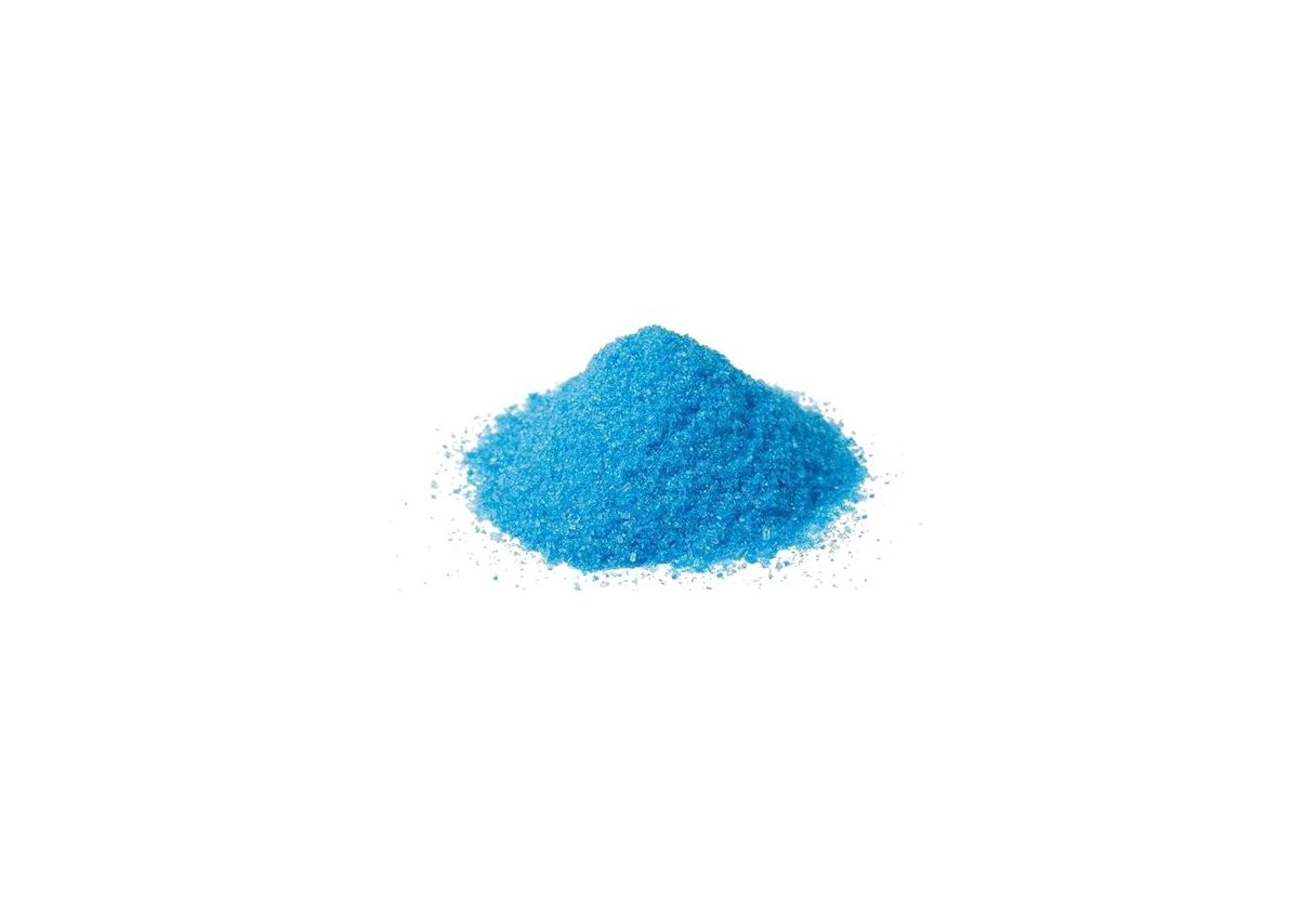Copper Sulfate Pentahydrate &mdash; product form (colour and physical appearance)