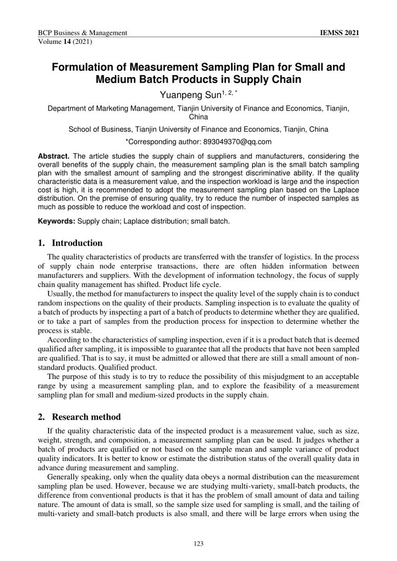 Sampling Plans for Small Batches: AQL Alternatives When Standards Do Not Fit