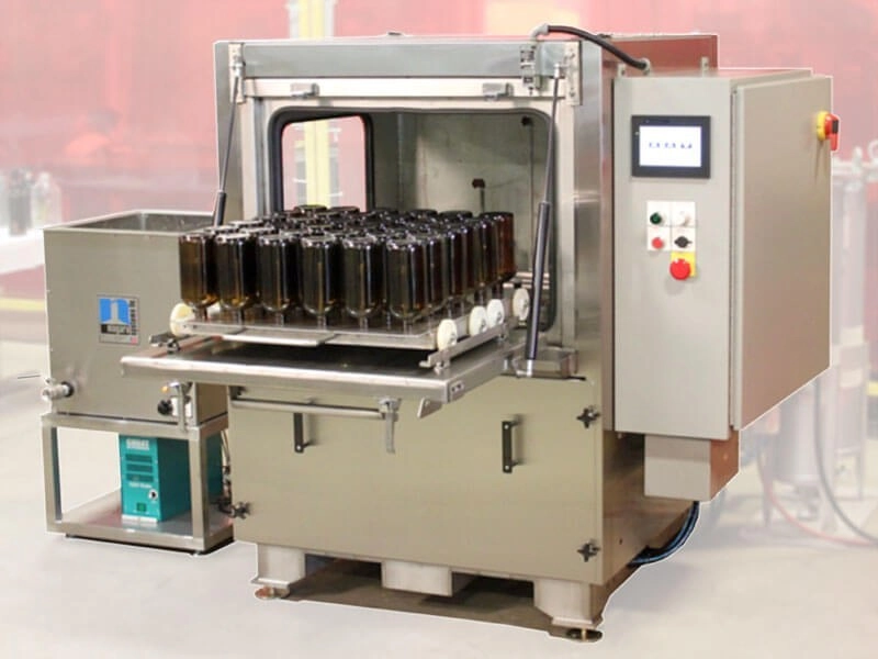 Cleaning and pre-treatment machine for metal hardware - production view
