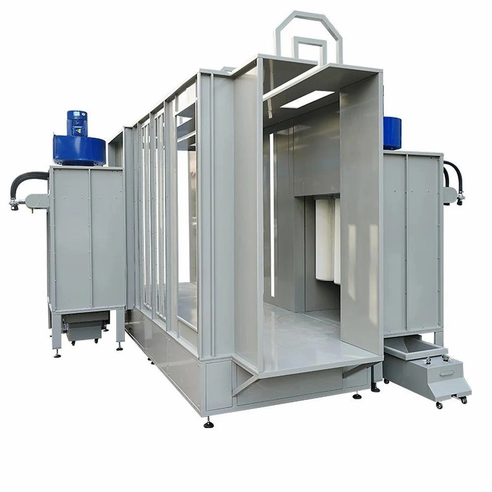 Powder coating machine and curing oven - workshop detail