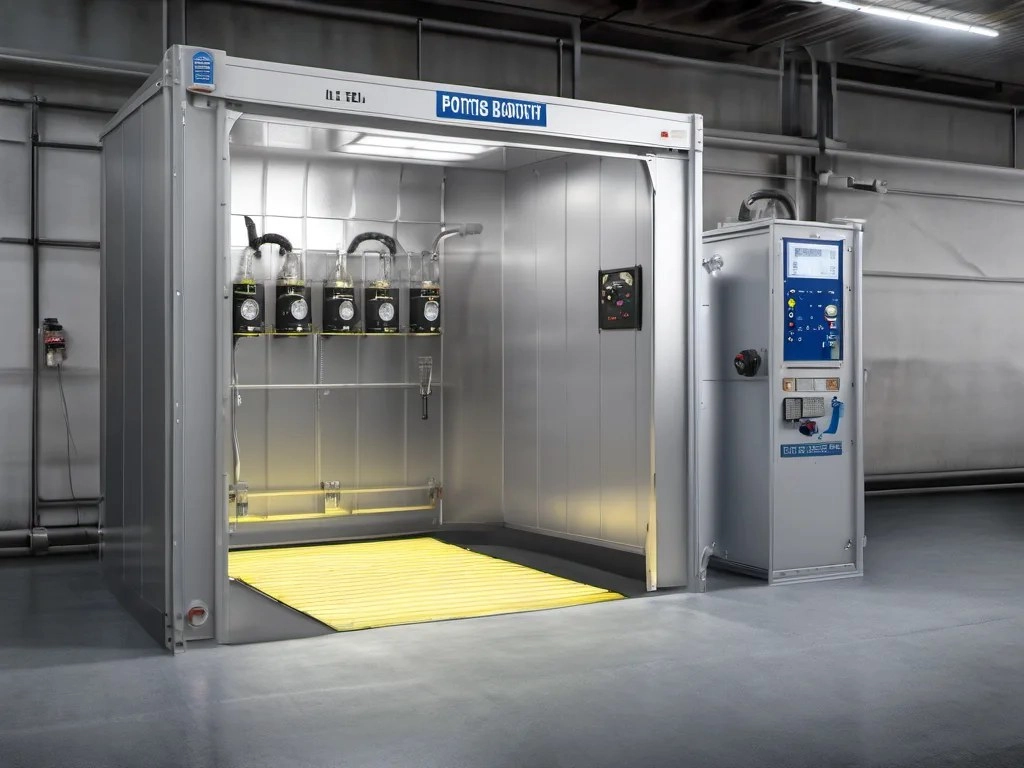 Automatic spray painting machine for zipper hardware in the QLQ workshop