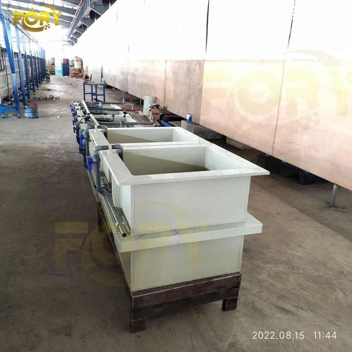 Barrel plating machine in a whole-factory finishing chain