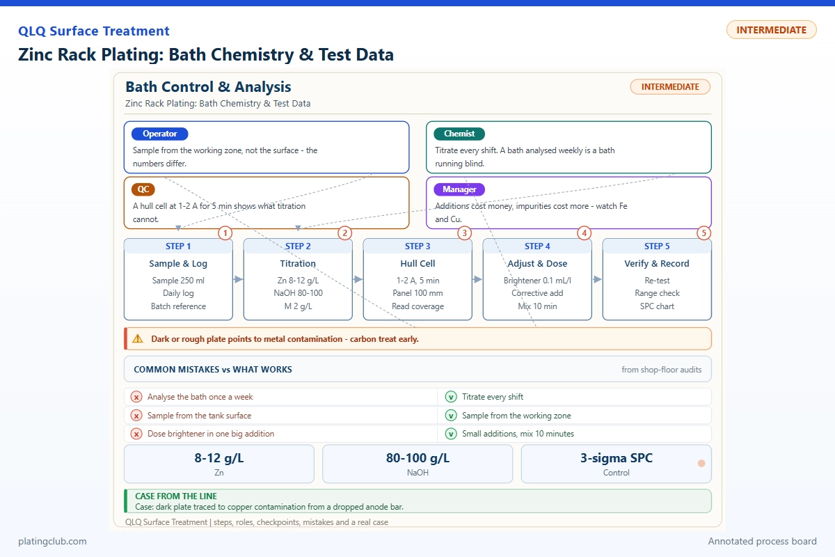 Zinc Rack Plating: Bath Chemistry & Test Data
