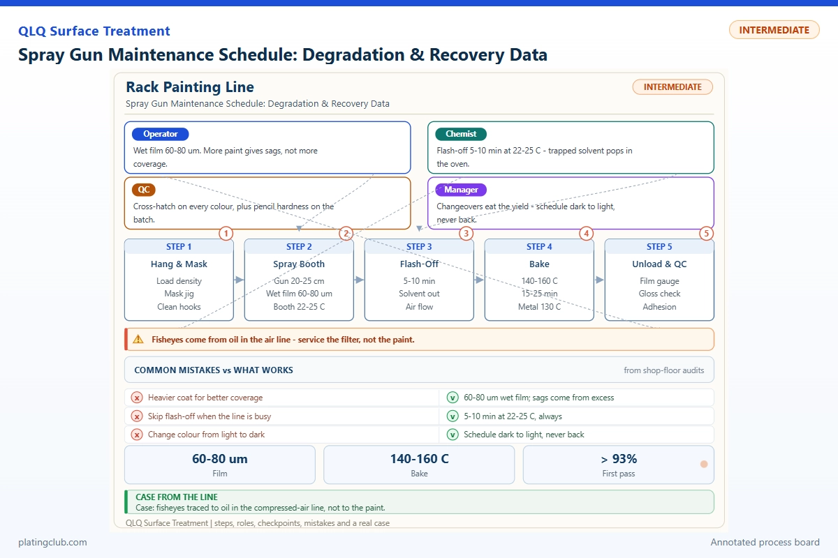 Spray Gun Maintenance Schedule: Degradation & Recovery Data