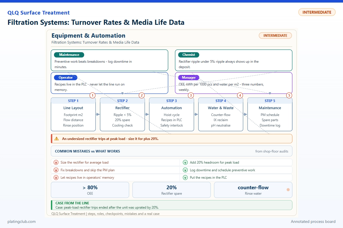 Filtration Systems: Turnover Rates & Media Life Data