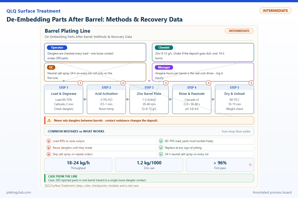 De-Embedding Parts After Barrel: Methods & Recovery Data