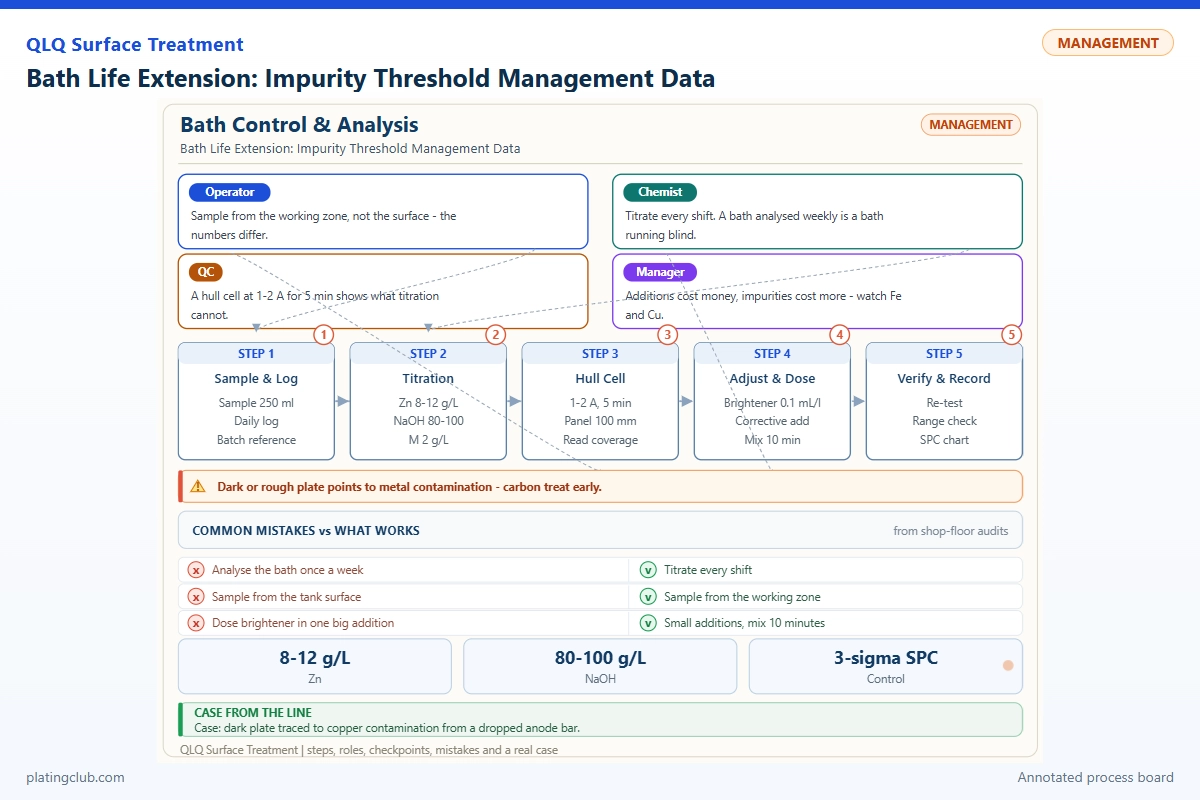 Bath Life Extension: Impurity Threshold Management Data