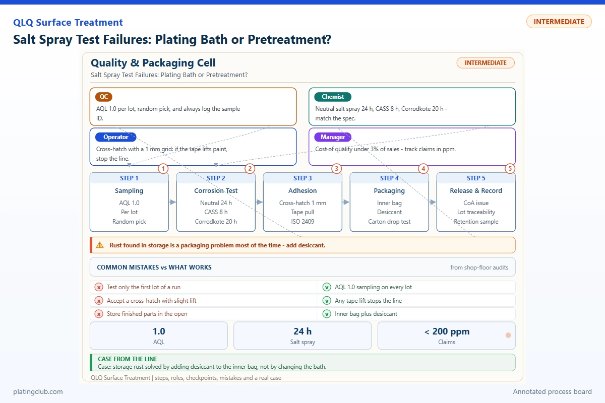 Salt Spray Test Failures: Plating Bath or Pretreatment?