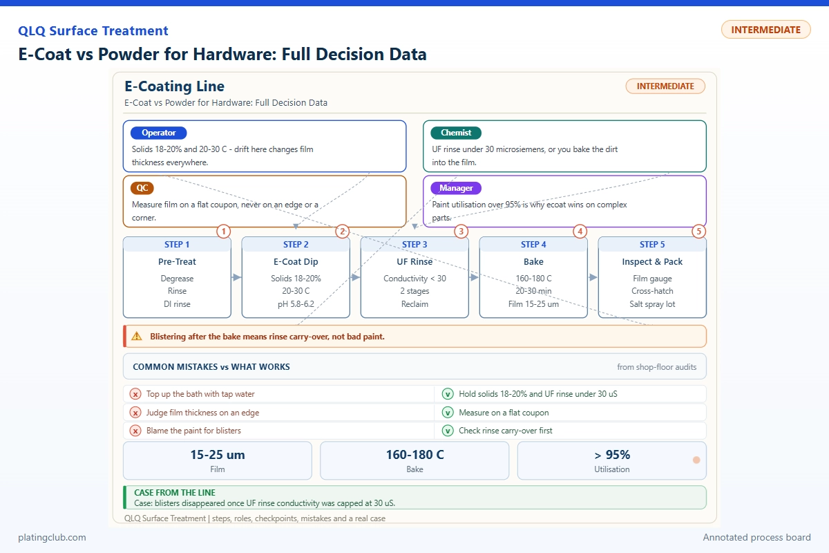 E-Coat vs Powder for Hardware: Full Decision Data